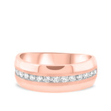 Photo of Orson 1 ct tw. Diamond Same Sex Mens Band Set 10K Rose Gold [BT956RM]