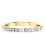 Photo of Cammi 1/2 ct tw. Diamond His and Hers Matching Wedding Band Set 10K Yellow Gold [BT816YL]