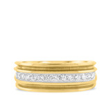 Photo of Arjan 1 ct tw. Diamond Same Sex Mens Band Set 14K Yellow Gold [BT957YM]