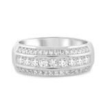 Photo of Bram 2 ct tw. Same Sex Mens Band Set 10K White Gold [BT958WM]