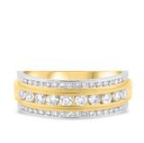 Photo of Kalden 2 ct tw. Diamond Same Sex Mens Band Set 10K Yellow Gold [BT963YM]