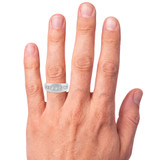 Photo of Marrakech 1 ct tw. Diamond Same Sex Mens Band Set 10K White Gold [BT964WM] [HT-2]