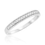 Photo of Canyon 3/8 ct tw. Diamond His and Hers Matching Wedding Band Set 14K White Gold [BT837WL]
