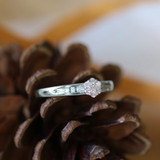 Photo of Gaia 1/6 ct tw. Diamond Round Cluster Engagement Ring 14K White Gold [BT506WE-C000]