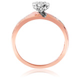 Photo of Neveah 1/3 ct tw. Diamond Round Cluster Engagement Ring 10K Rose Gold [BT507RE-C000]
