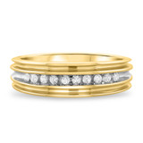 Photo of Braylin 2/3 Carat T.W. Diamond Round Cluster Bridal Set 10K Yellow Gold [BT502YL]