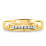 Photo of Willow 3/8 CT. T.W. Diamond Round Cluster Bridal Set 10K Yellow Gold [BT504YL]