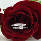 Photo of Kore 1 Carat T.W. Diamond Round Solitaire Bridal Set 10K White Gold [BR505W-R029]
