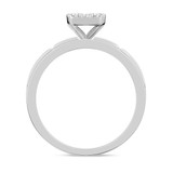 Photo of Boundless 3/8 ct tw. Diamond Princess Cluster Engagement Ring 10K White Gold [BT518WE-C000]