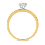 Photo of Gaia 1/5 Carat T.W. Diamond Round Cluster Bridal Set 14K Yellow Gold [BT506YE-C000]