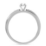 Photo of Effete 1/8 ct tw. Diamond Round Cluster Engagement Ring 10K White Gold [BT521WE-C000]