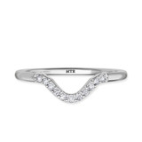 Photo of Holly 1/10 ct tw. Diamond Ladies Band 14K White Gold [BT892WL]