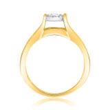 Photo of Bonny 3/4 ct tw. Diamond Round Cluster Engagement Ring 10K Yellow Gold [BT533YE-C000]