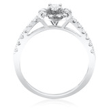 Photo of Luna 2/3 ct tw. Diamond Round Cluster Engagement Ring 10K White Gold [BT535WE-C000]