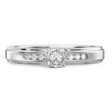 Photo of Effete 1/5 CT. T.W. Diamond Round Cluster Bridal Set 10K White Gold [BT521WE-C000]