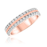 Photo of Marien 1/2 ct tw. Diamond Ladies Band 14K Rose Gold [BT902RL]