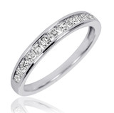 Photo of Bonny 1 CT. T.W. Diamond Round Cluster Bridal Set 14K White Gold [BT533WL]