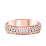 Photo of Kimball 1/2 ct tw. Diamond Ladies Band 10K Rose Gold [BT906RL]