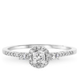 Photo of Calla 1/4 ct tw. Diamond Round Cluster Engagement Ring 10K White Gold [BT551WE-C000]