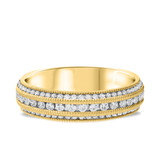 Photo of Kimball 1/2 ct tw. Diamond Ladies Band 10K Yellow Gold [BT906YL]