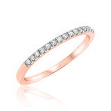 Photo of Florance 1/8 ct tw. Diamond Ladies Band 10K Rose Gold [BT910RL]