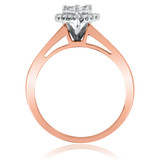 Photo of Darla 2/3 ct tw. Diamond Heart Cluster Engagement Ring 14K Rose Gold [BT563RE-C000]