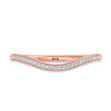 Photo of Diantha 1/3 CT. T.W. Sapphire and Diamond Matching Wedding Band Set 14K Rose Gold [BT873RL]