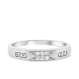 Photo of Micah 1/10 ct tw. Diamond Ladies Band 14K White Gold [BT914WL]