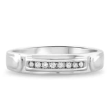 Photo of Willow 3/8 ct tw. Diamond Round Cluster Trio Set 10K White Gold [BT504WL]