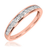 Photo of Kore 1 1/2 ct tw. Diamond Round Solitaire Trio Set 14K Rose Gold [BT505RL]