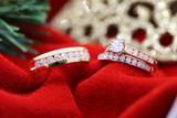 Photo of Kore 1 1/2 ct tw. Diamond Round Solitaire Trio Set 14K White Gold [BT505W-R029]