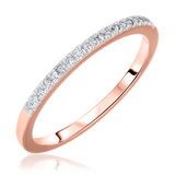 Photo of Calla 1/3 CT. T.W. Diamond Round Cluster Bridal Set 14K Rose Gold [BT551RL]