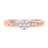 Photo of Gaia 1/4 ct tw. Diamond Round Cluster Trio Set 14K Rose Gold [BT506RE-C000]