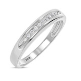 Photo of Gaia 1/4 ct tw. Diamond Round Cluster Trio Set 14K White Gold [BT506WM]