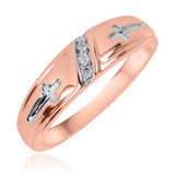 Photo of Neveah 3/8 ct tw. Diamond Round Cluster Trio Set 10K Rose Gold [BT507RM]