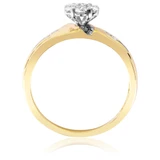 Photo of Neveah 3/8 ct tw. Diamond Round Cluster Trio Set 10K Yellow Gold [BT507YE-C000]