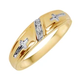Photo of Neveah 3/8 ct tw. Diamond Round Cluster Trio Set 10K Yellow Gold [BT507YM]
