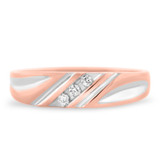 Photo of Cascade 3/8 ct tw. Diamond Round Cluster Trio Set 10K Rose Gold [BT508RL]