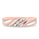 Photo of Cascade 3/8 ct tw. Diamond Round Cluster Trio Set 10K Rose Gold [BT508RM]