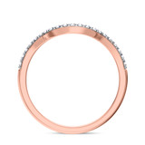 Photo of Evanthe 1/3 Carat T.W. Sapphire and Diamond Matching Wedding Band Set 14K Rose Gold [BT891RL]