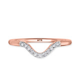Photo of Holly 1/3 Carat T.W. Sapphire and Diamond Matching Wedding Band Set 14K Rose Gold [BT892RL]