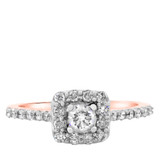 Photo of Olivia 3/4 ct tw. Diamond Round Solitaire Engagement Ring 10K Rose Gold [BT575RE-R029]