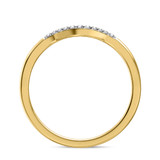 Photo of Holly 1/3 CT. T.W. Sapphire and Diamond Matching Wedding Band Set 10K Yellow Gold [BT892YL]