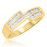 Photo of Annalise 1 3/4 ct tw. Diamond Round Cluster Trio Set 14K Yellow Gold [BT510YL]