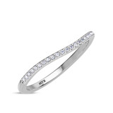 Photo of Erica 1/3 CT. T.W. Sapphire and Diamond Matching Wedding Band Set 14K White Gold [BT893WL]