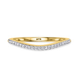 Photo of Erica 1/3 CT. T.W. Sapphire and Diamond Matching Wedding Band Set 14K Yellow Gold [BT893YL]