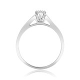 Photo of Culverette 1/5 ct tw. Diamond Round Cluster Engagement Ring 14K White Gold [BT584WE-C000]