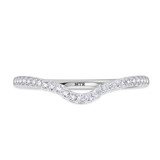 Photo of Kantuta 1/3 Carat T.W. Sapphire and Diamond Matching Wedding Band Set 14K White Gold [BT896WL]