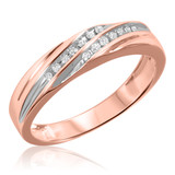 Photo of Adalyn 3/8 ct tw. Diamond Round Cluster Trio Set 14K Rose Gold [BT519RL]