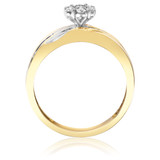 Photo of Adalyn 3/8 ct tw. Diamond Round Cluster Trio Set 14K Yellow Gold [BT519YE-C000]